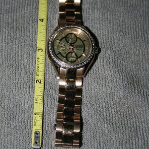 Citizen Eco-Drive 36mm diamond bezel watch
